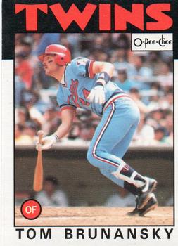 1986 O-Pee-Chee Baseball Cards 392     Tom Brunansky
